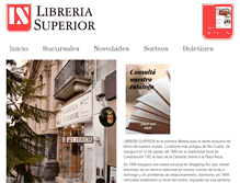 Tablet Screenshot of libreriasuperior.com.ar